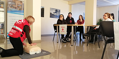 Pokazna vežba Crvenog krsta Valjevo